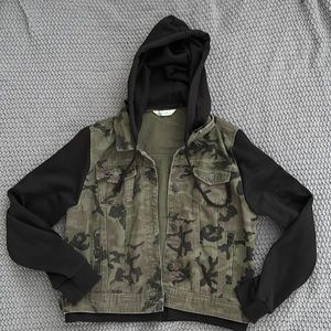 Camouflage Denim Fleece Jacket